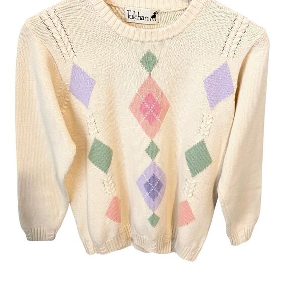 Vintage Tulchan Crewneck Sweater 100% Cotton n Size Small - Picture 4 of 8